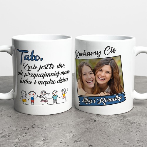 Kubek Na Dzień Taty Z Imieniem I Zdjęciem 