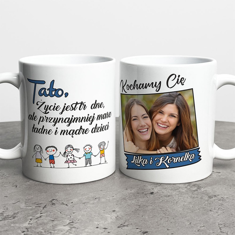 Kubek Na Dzień Taty Z Imieniem I Zdjęciem