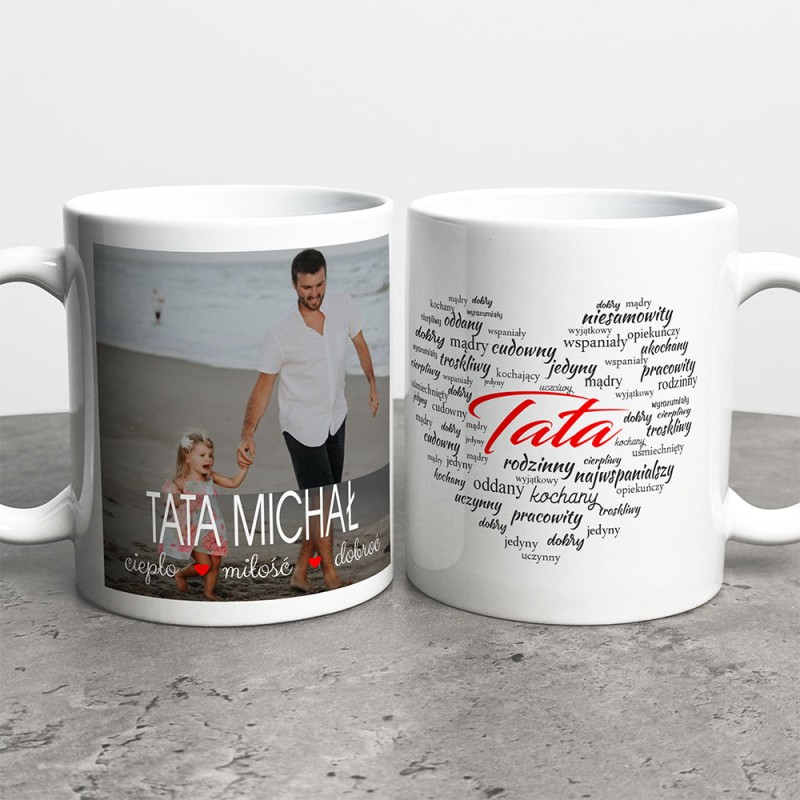 Kubek Na Dzień Taty Ze Zdjęciem I Imieniem