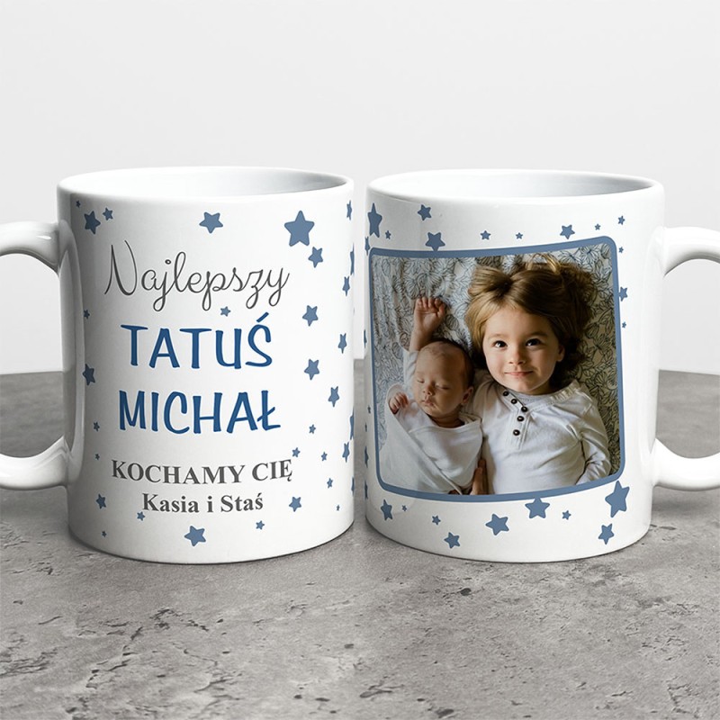 Kubek Na Dzień Taty Ze Zdjęciem I Imionami