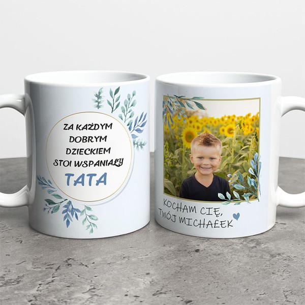 Kubek Na Dzień Taty Ze Zdjęciem I Imieniem