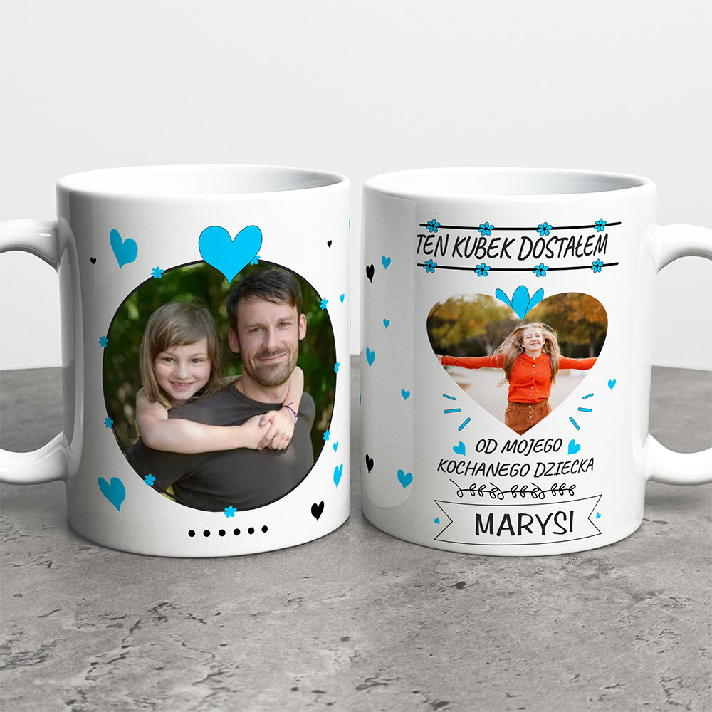 Kubek Na Dzień Taty Ze Zdjęciami I Imieniem