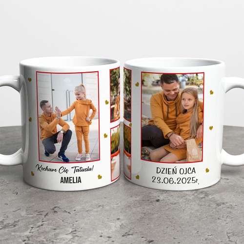 Kubek Na Dzień Taty  Ze Zdjęciami I Imieniem  