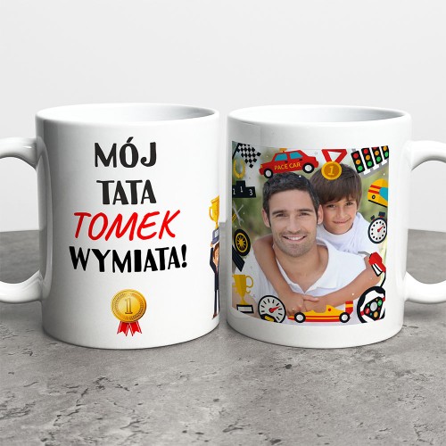 Kubek Na Dzień Taty  Ze Zdjęciem I Imieniem   