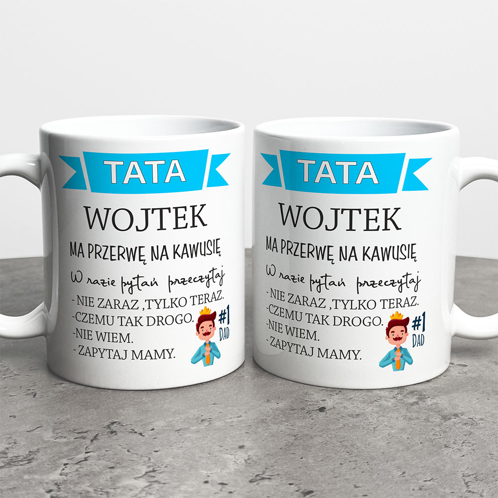 Kubek Na Dzień Taty Z Imieniem