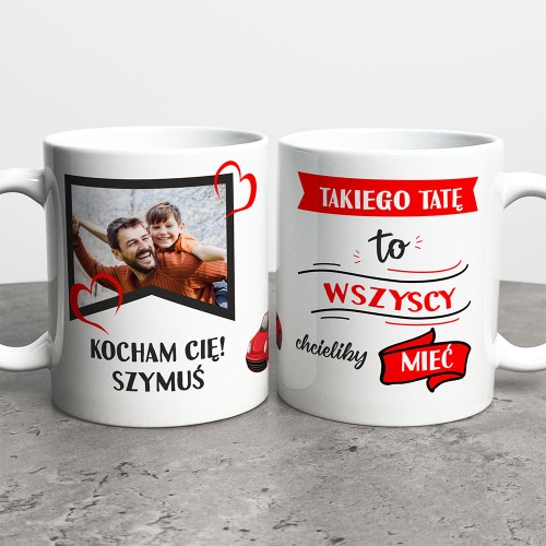 Kubek Na Dzień Taty  Ze Zdjęciem I Imieniem  