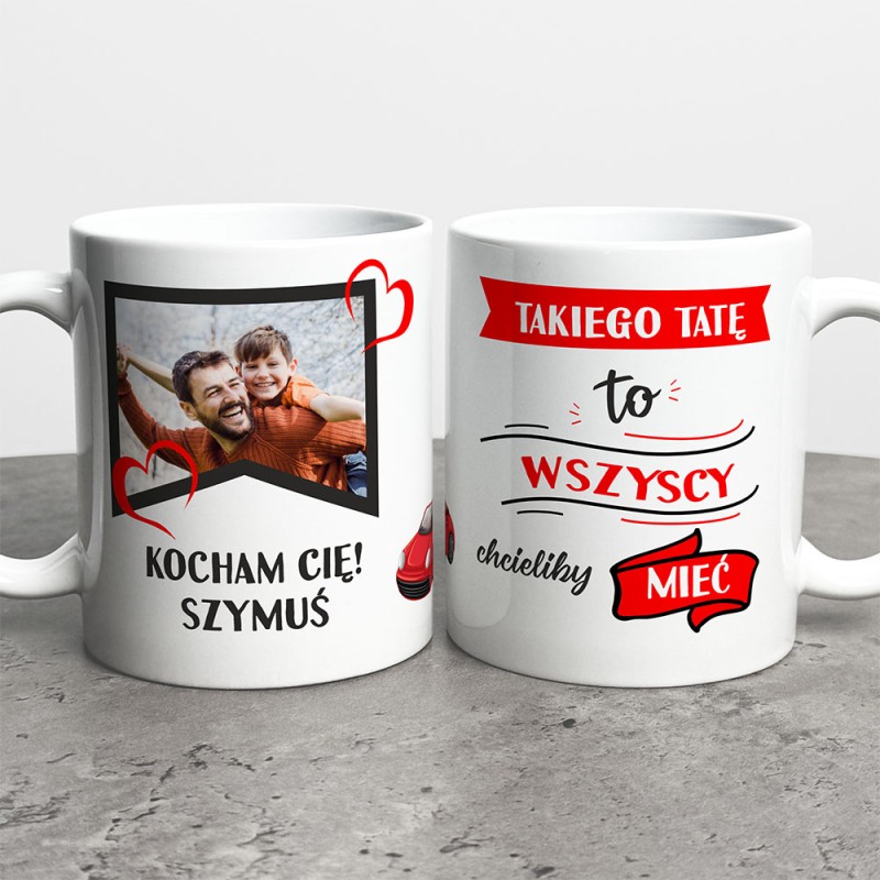 Kubek Na Dzień Taty Ze Zdjęciem I Imieniem