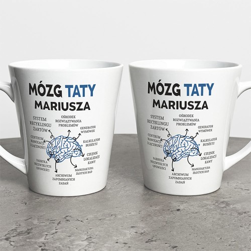 Kubek Latte Na Dzień Taty Z  Imieniem  