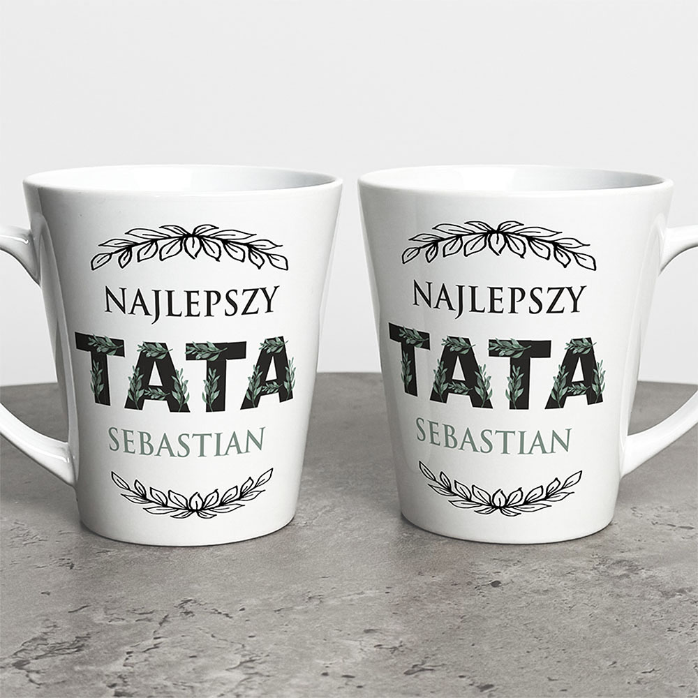 Kubek Latte Na Dzień Taty Z Imieniem