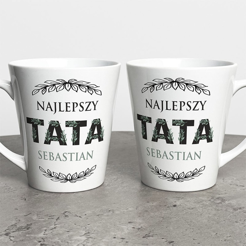 Kubek Latte Na Dzień Taty Z Imieniem