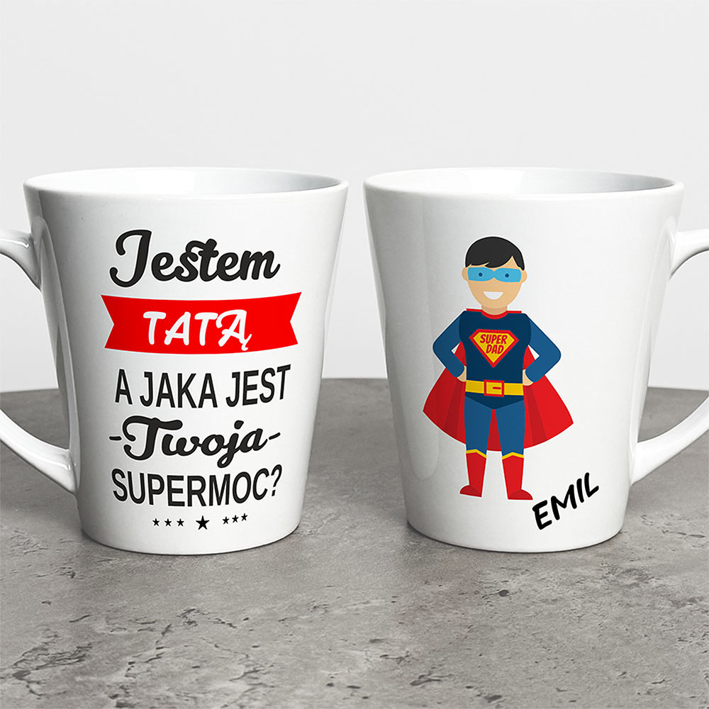 Kubek Latte Na Dzień Taty Z Imieniem