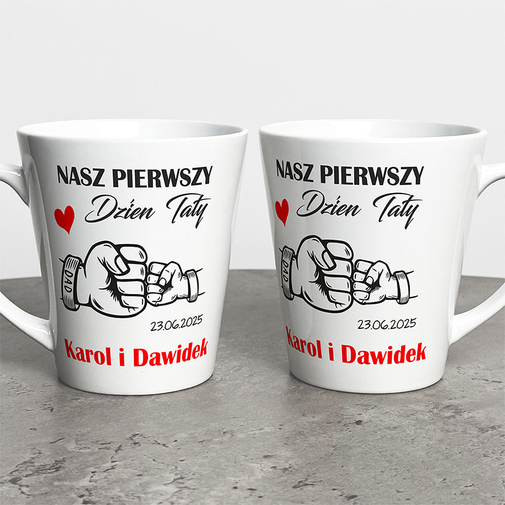 Kubek Latte Na Dzień Taty Z Imionami