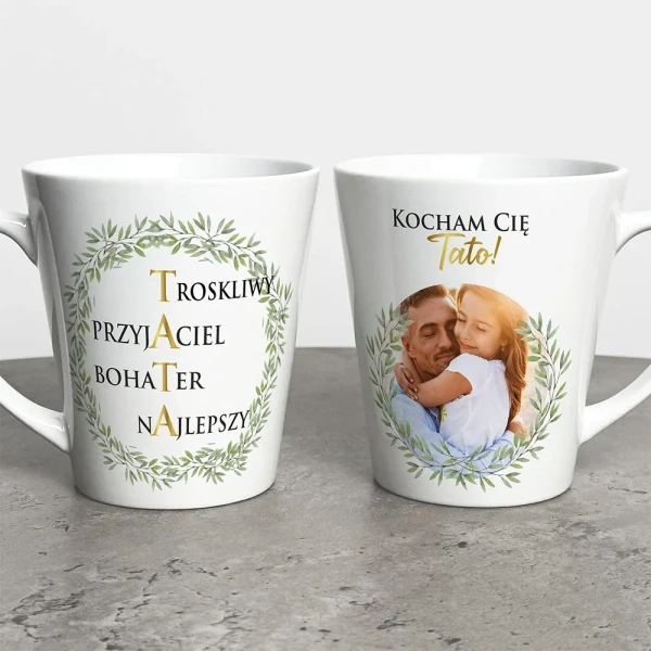 Kubek Latte Na Dzień Taty Ze Zdjęciem