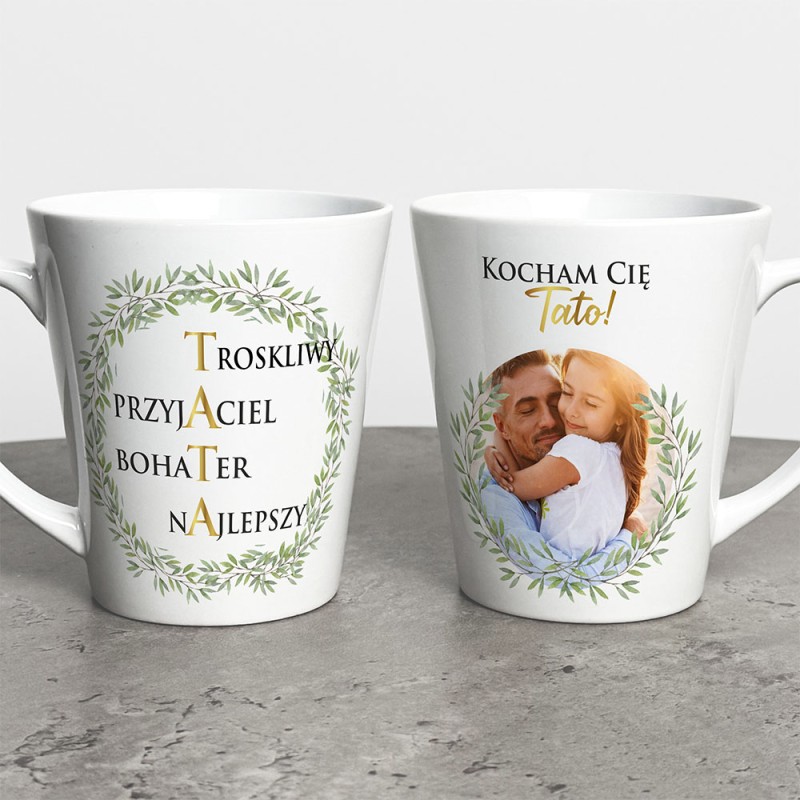 Kubek Latte Na Dzień Taty Ze Zdjęciem