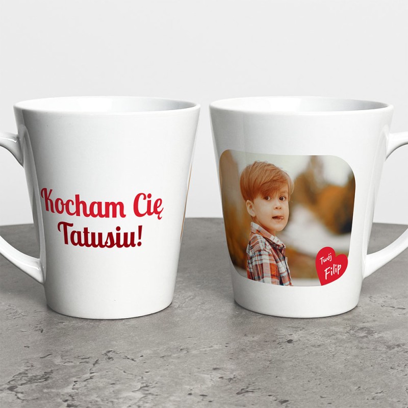 Kubek Latte Na Dzień Taty Ze Zdjęciem I Imieniem