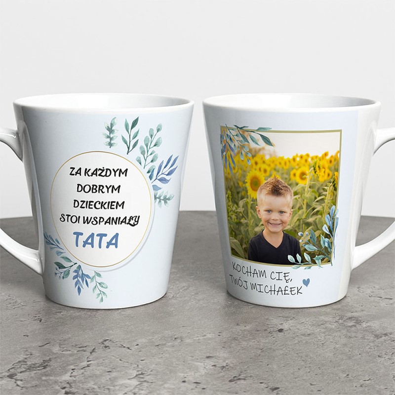 Kubek Latte Na Dzień Taty Ze Zdjęciem I Imieniem
