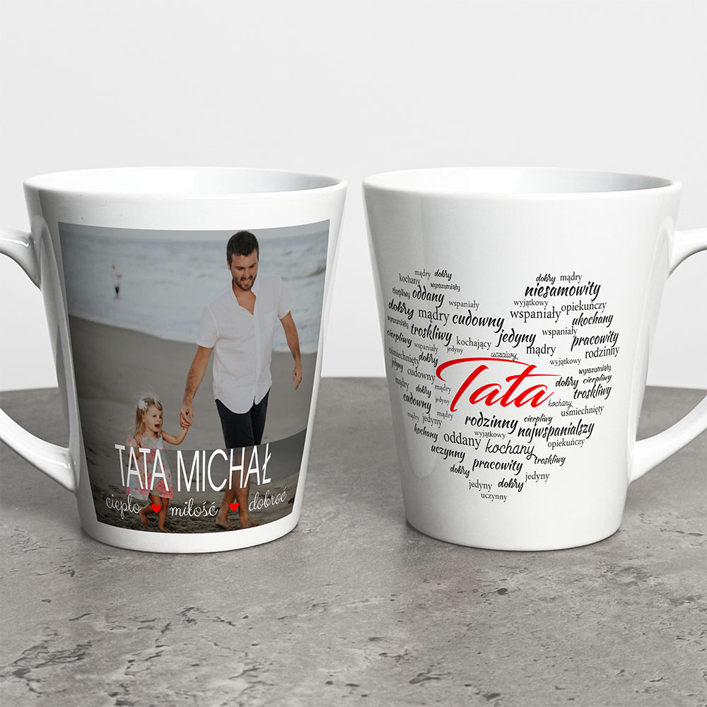 Kubek Latte Na Dzień Taty Ze Zdjęciem I Imieniem