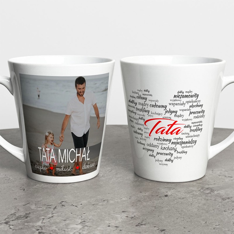 Kubek Latte Na Dzień Taty Ze Zdjęciem I Imieniem