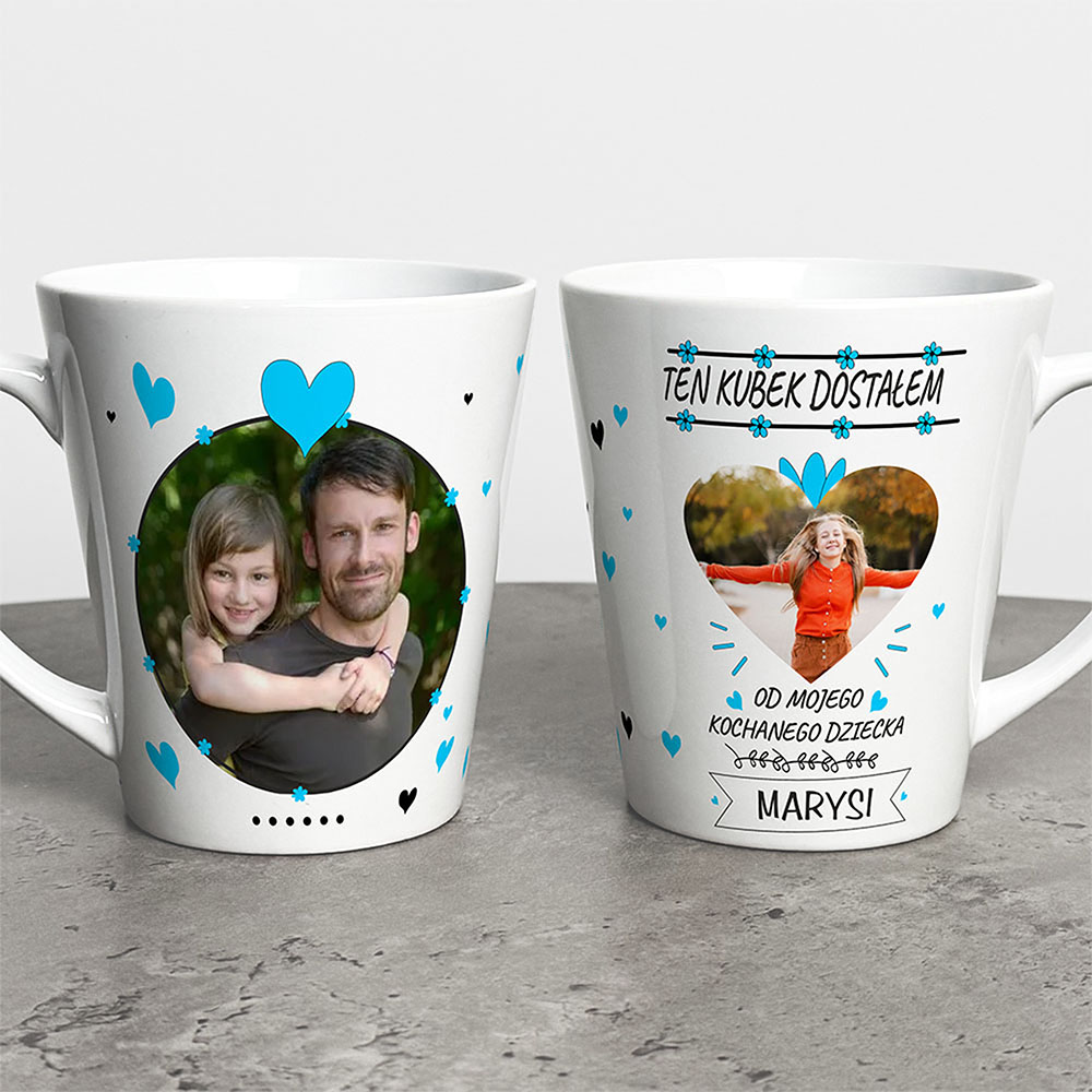 Kubek Latte Na Dzień Taty Ze Zdjęciami I Imieniem