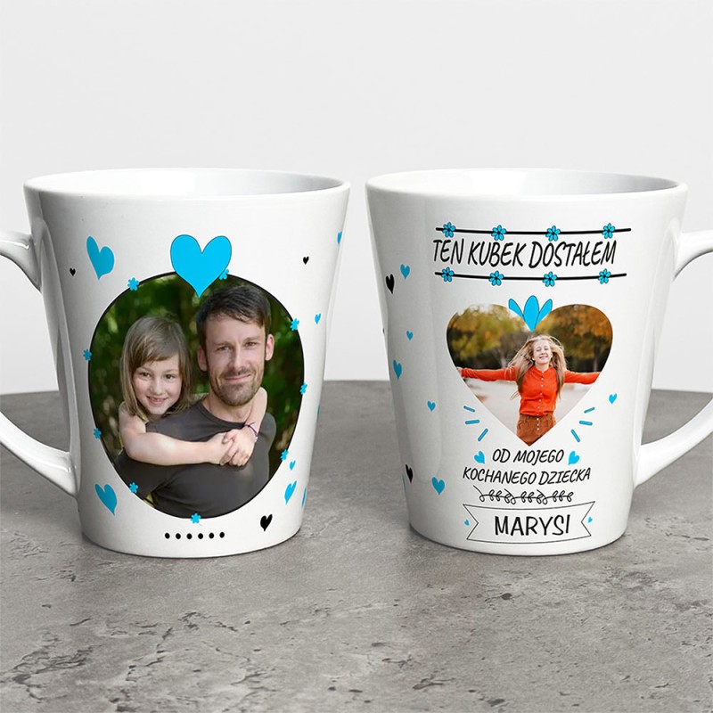Kubek Latte Na Dzień Taty Ze Zdjęciami I Imieniem