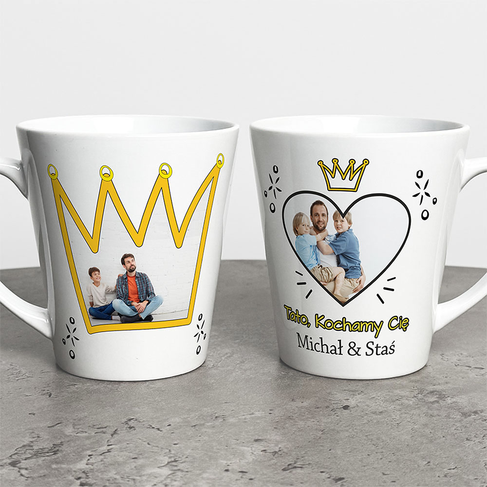Kubek Latte Na Dzień Taty Ze Zdjęciami I Imieniem