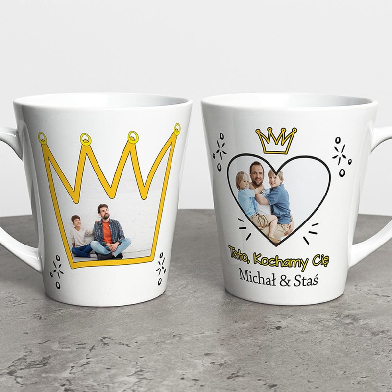 Kubek Latte Na Dzień Taty Ze Zdjęciami I Imieniem