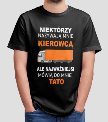 Koszulka Na Dzień Taty Kierowca Ciężarówki