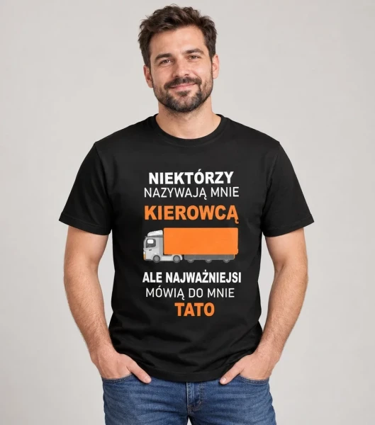 Koszulka Dla Taty Kierowca Ciężarówki – miniatura 1000 × 1134
