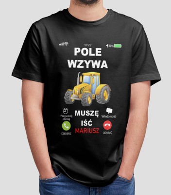 Koszulka Na Dzień Taty Pole Wzywa