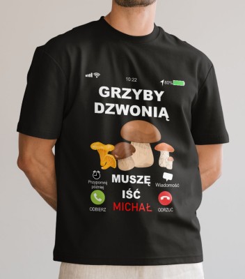 Koszulka Na Dzień Taty Grzyby Dzwonią