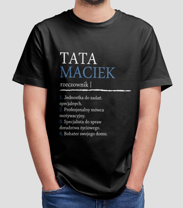 Koszulka Na Dzień Taty Z Imieniem