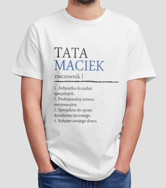 Koszulka Na Dzień Taty Z Imieniem