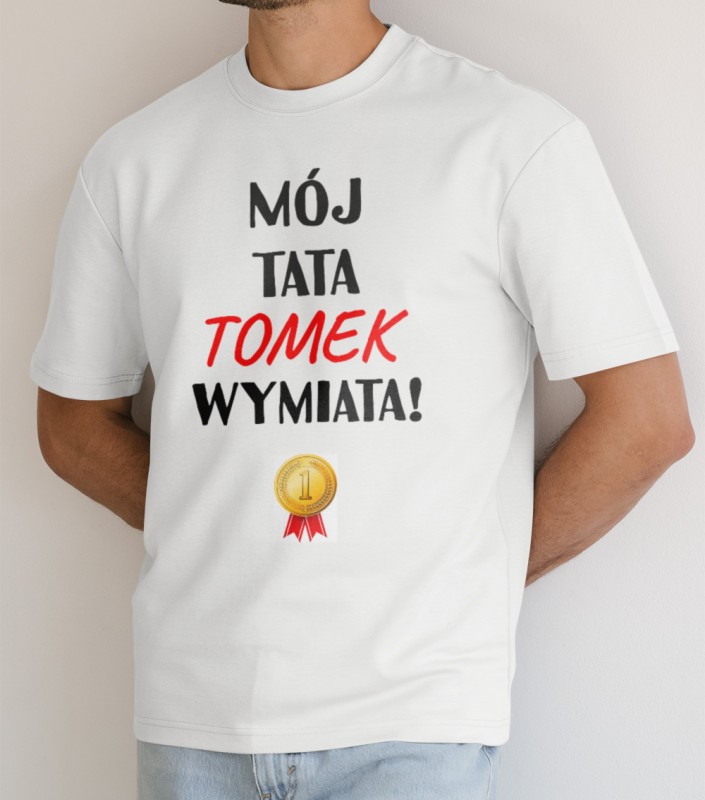 Koszulka Na Dzień Taty Z Imieniem