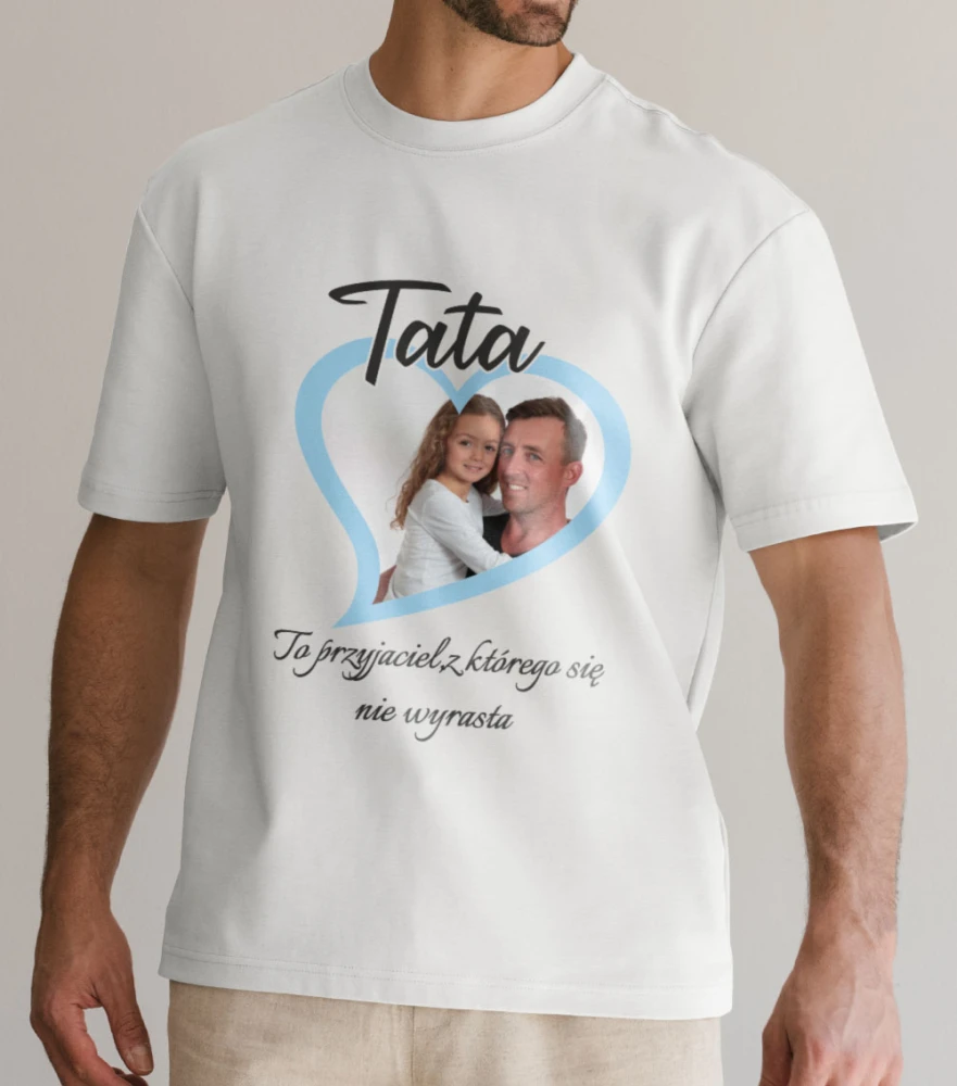 Koszulka Na Dzień Taty Ze Zdjęciem
