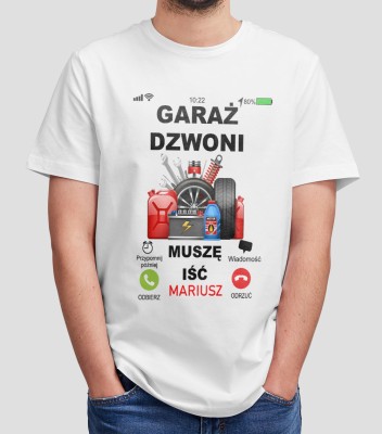 Koszulka Na Dzień Taty Garaż Dzwoni