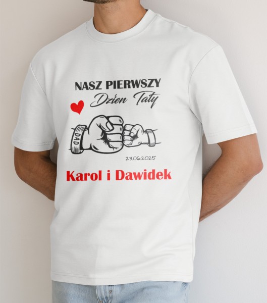 Koszulka Na Dzień Taty Z Imionami