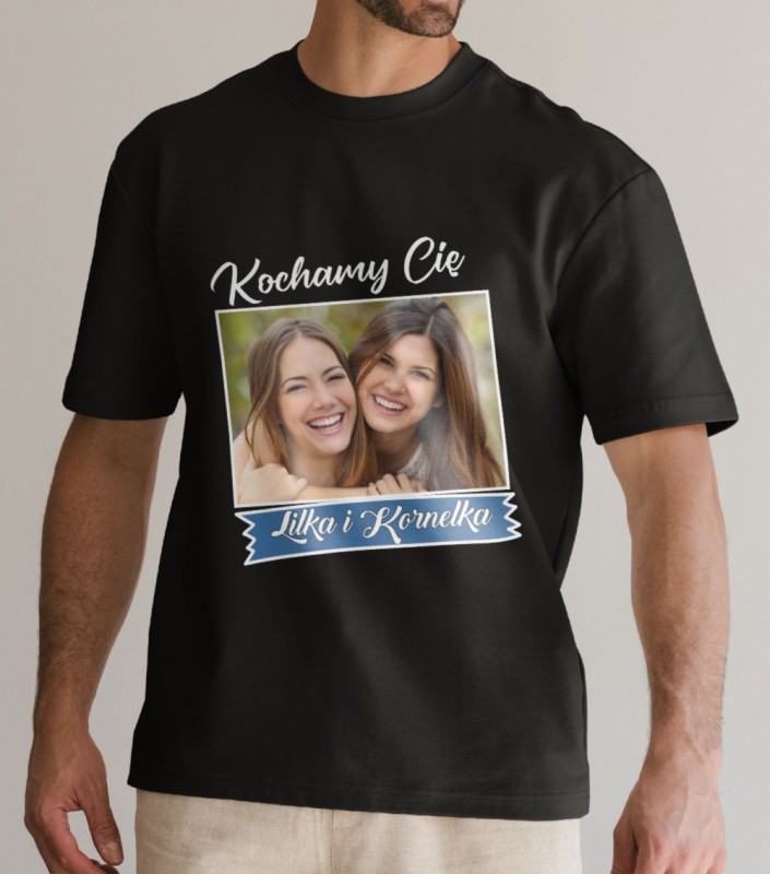 Koszulka Na Dzień Taty Z Imieniem i Zdjęciem