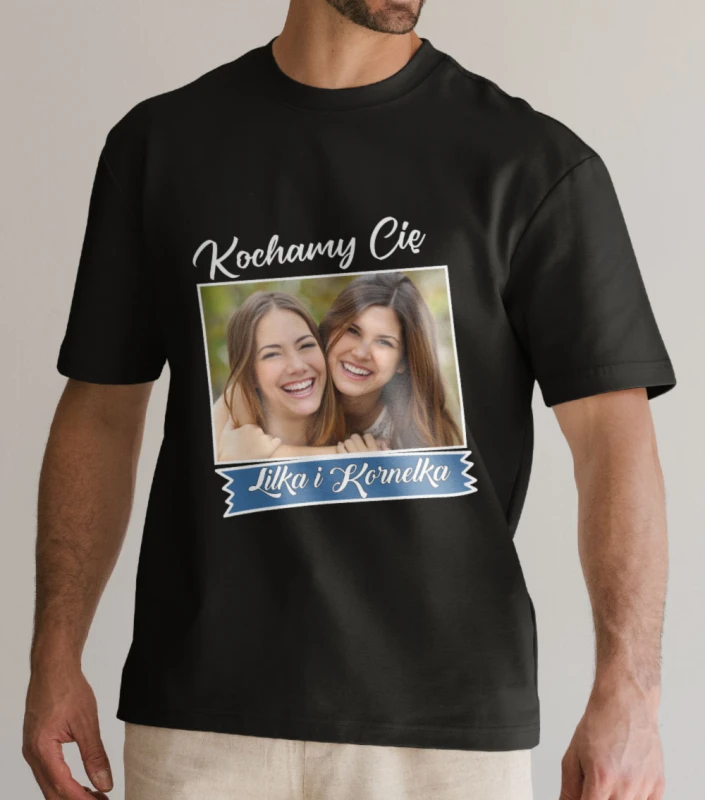 Koszulka Na Dzień Taty Z Imieniem i Zdjęciem