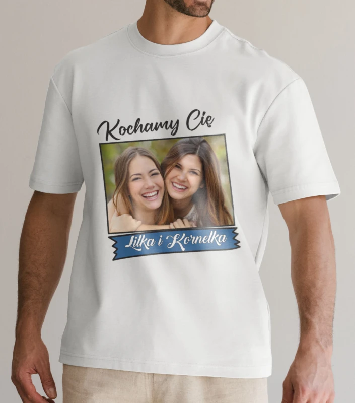 Koszulka Na Dzień Taty Z Imieniem i Zdjęciem