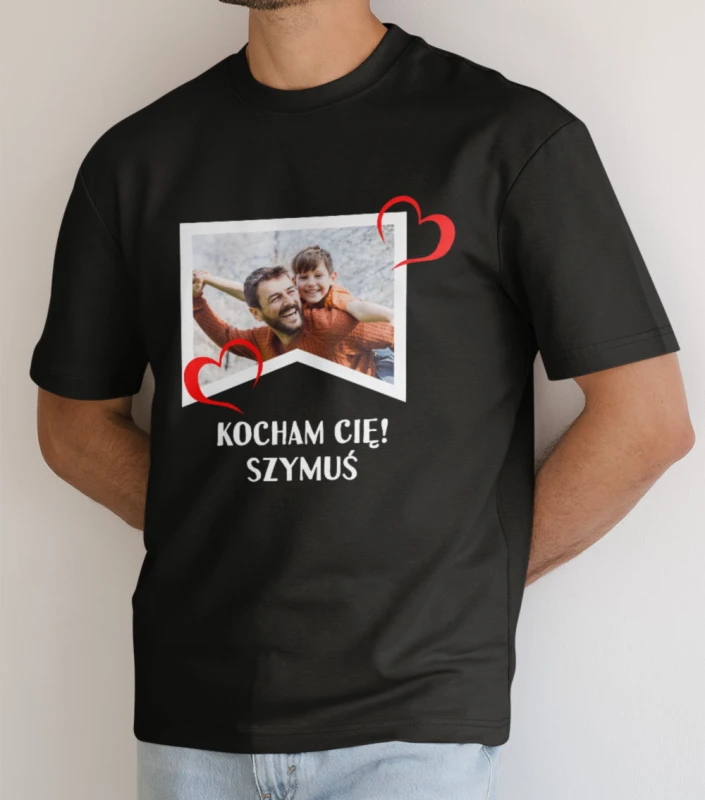 Koszulka Na Dzień Taty Z Imieniem i Zdjęciem