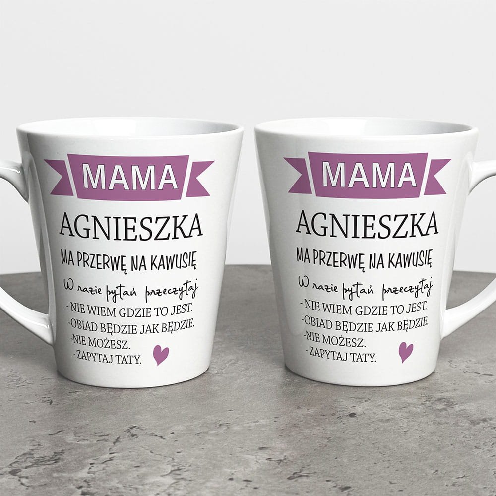 Kubek Latte Na Dzień Mamy Z Imieniem