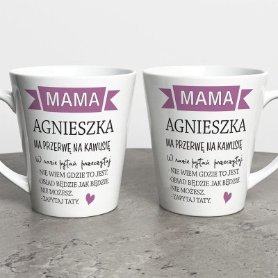 Kubek Latte Na Dzień Mamy Przerwa Na Kawusię