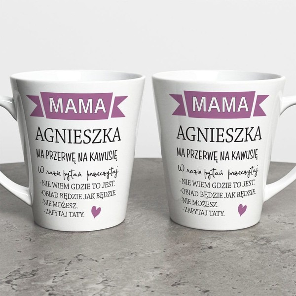 Kubek Latte Na Dzień Mamy Z Imieniem