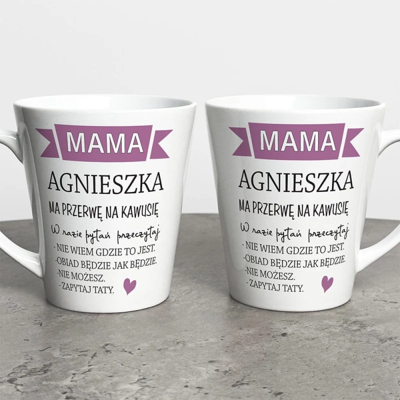 Kubek Latte Na Dzień Mamy Z Imieniem