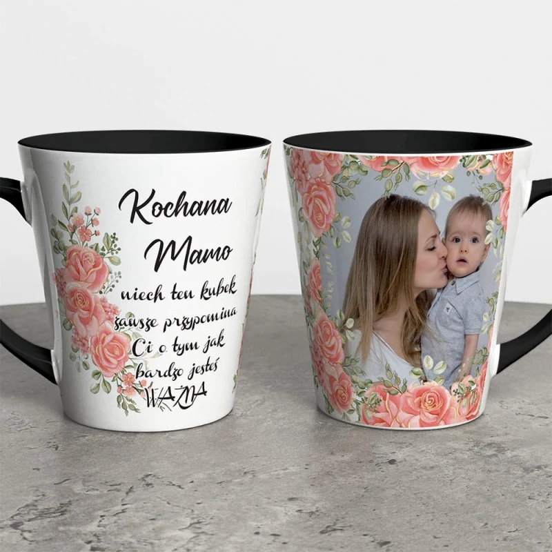 Kubek Latte Na Dzień Mamy Ze Zdjęciem