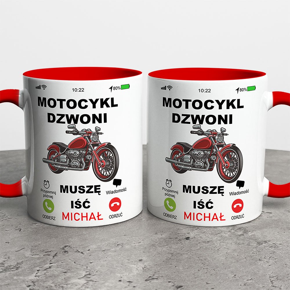 Kubek  Motocykl Wzywa Muszę Iść
