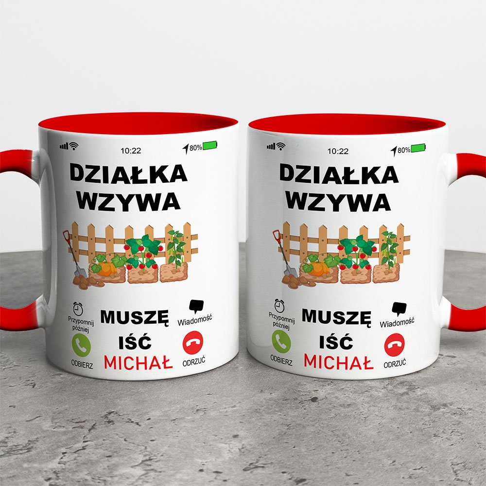 Kubek Działka Wzywa Muszę Iść