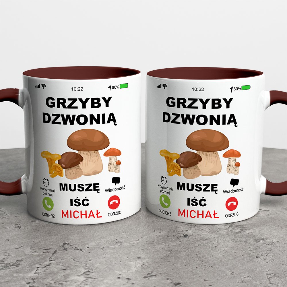 Kubek Grzyby Dzwonią Muszę Iść
