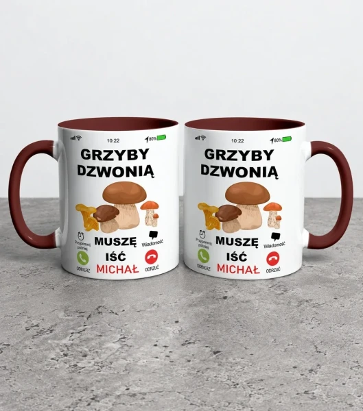 Kubek  Grzyby Dzwonią Muszę Iść – miniatura 1000 × 1134