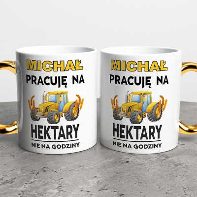 Kubek Dla Taty Pracuję Na Hektary